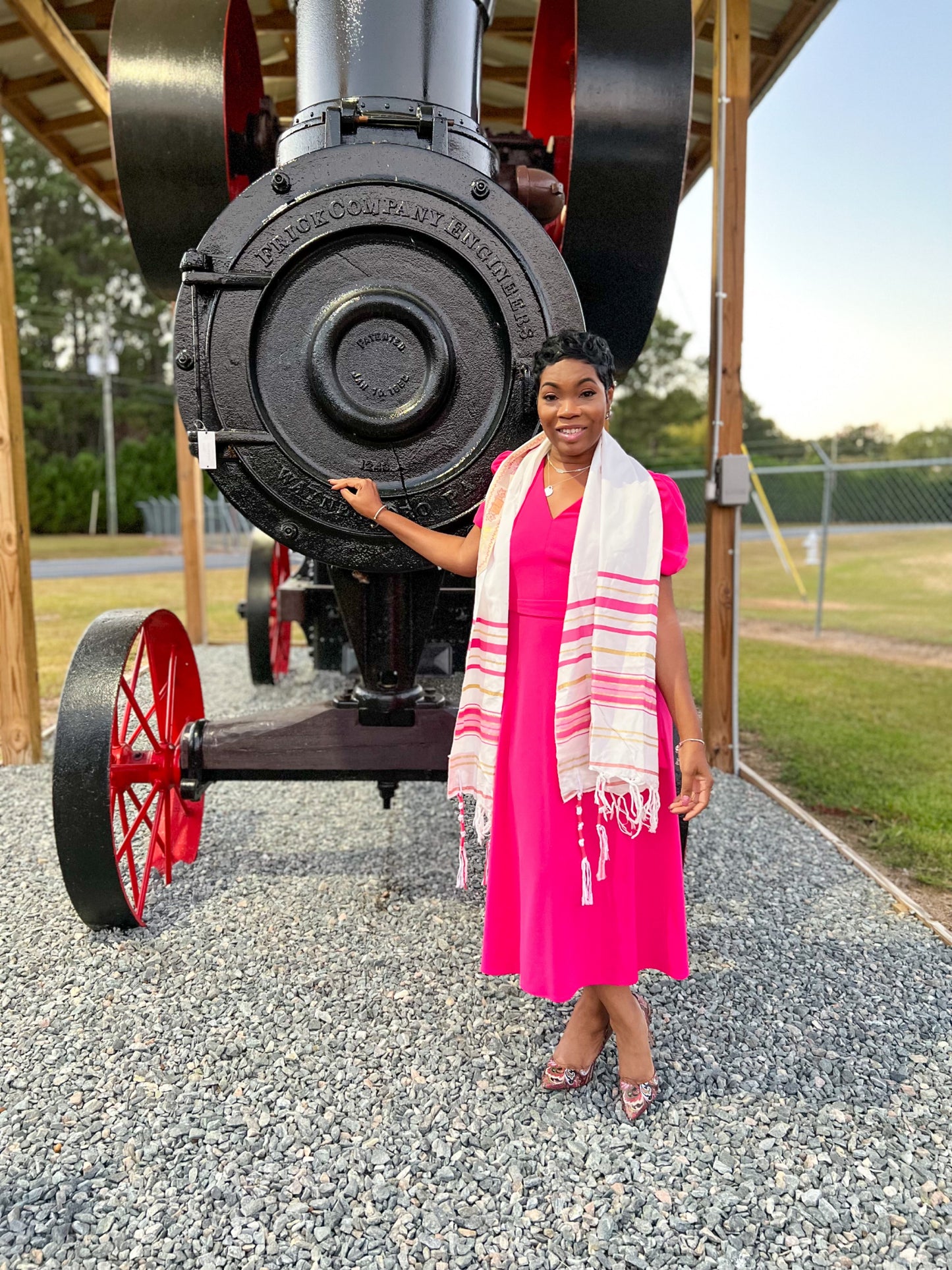 Fuchsia Prayer Shawl
