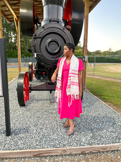 Fuchsia Prayer Shawl